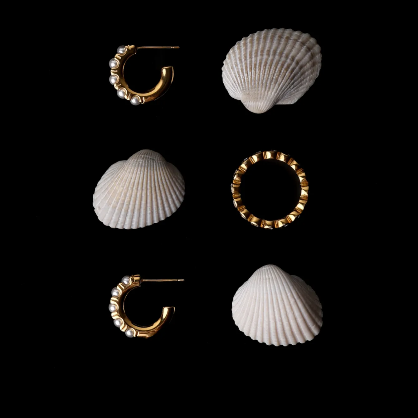 Atolea Jewelry Earrings|Pearls<Mini Pearl Huggies Earrings