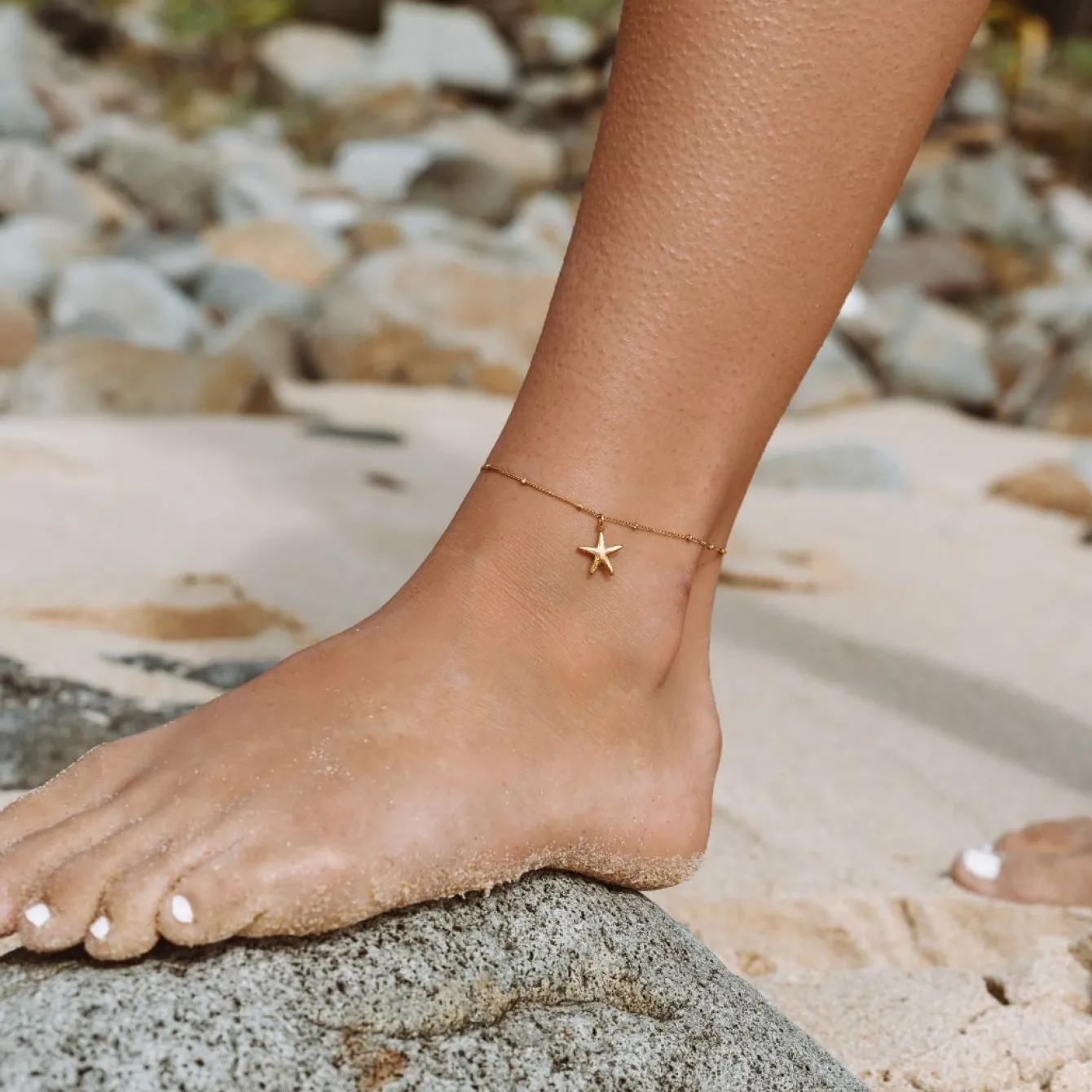 Atolea Jewelry Anklets<Mini Starfish Anklet