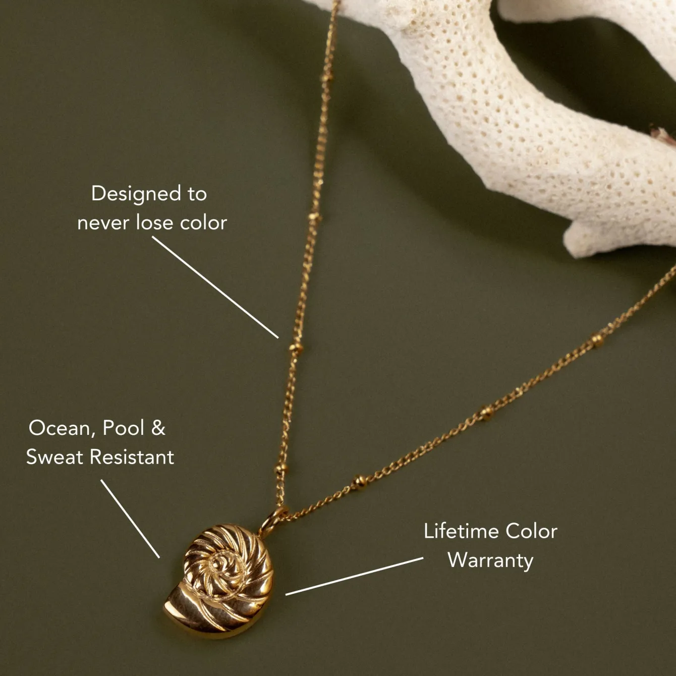 Atolea Jewelry Necklaces<Nautilus Necklace
