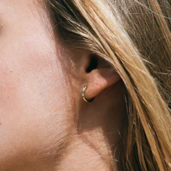 Atolea Jewelry Earrings<Oasis Green Hoops Earrings