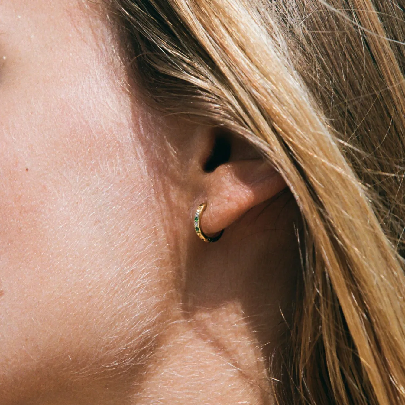 Atolea Jewelry Earrings<Oasis Green Hoops Earrings