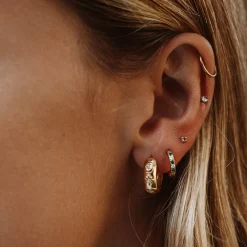 Atolea Jewelry Earrings<Oasis Green Hoops Earrings