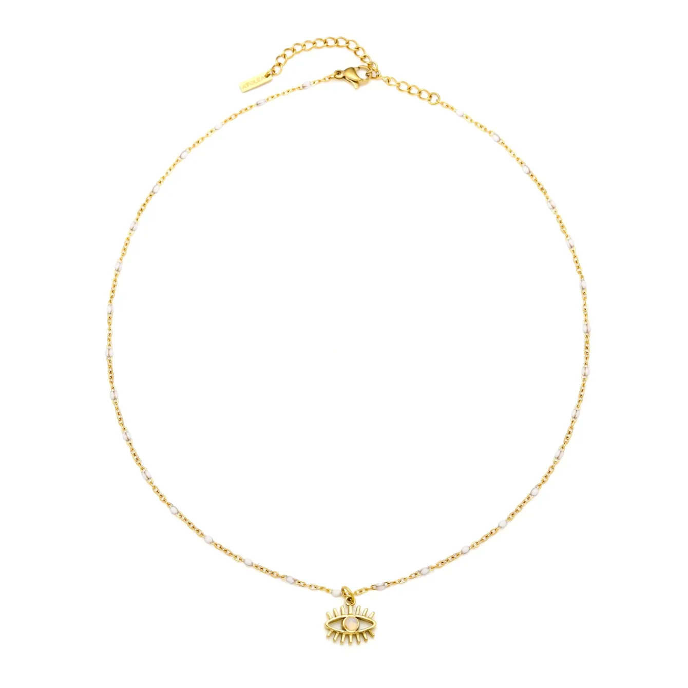 Atolea Jewelry Necklaces<Opal Evil Eye Necklace