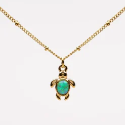 Atolea Jewelry Necklaces<Opal Turtle Necklace