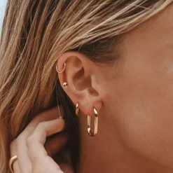 Atolea Jewelry Earrings<Oval Hoop Earrings