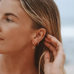 Atolea Jewelry Earrings<Oval Hoop Earrings