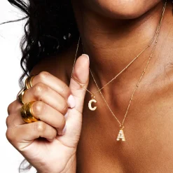Atolea Jewelry Pearls|Necklaces<Pearl Initial Necklace