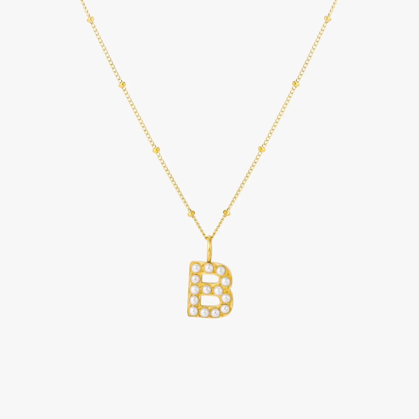 Atolea Jewelry Pearls|Necklaces<Pearl Initial Necklace