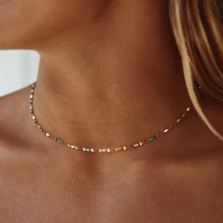 Atolea Jewelry Necklaces<Rainbow Dainty Choker
