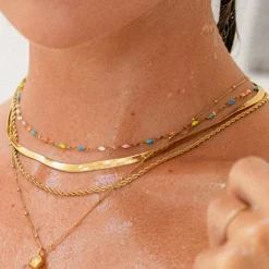 Atolea Jewelry Necklaces<Rainbow Dainty Choker