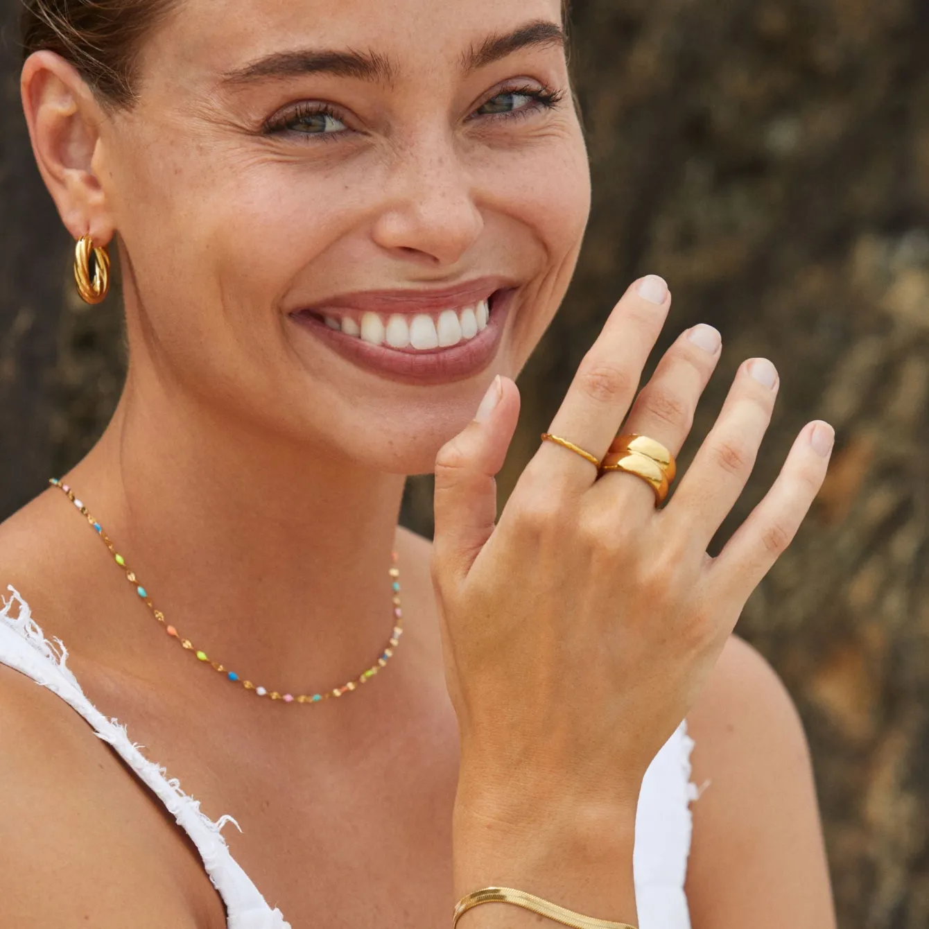 Atolea Jewelry Necklaces<Rainbow Dainty Choker