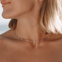 Atolea Jewelry Necklaces<Rainbow Dainty Choker