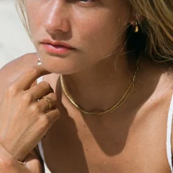 Atolea Jewelry Necklaces<Riviera Layered Choker