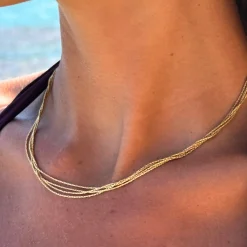 Atolea Jewelry Necklaces<Riviera Layered Choker