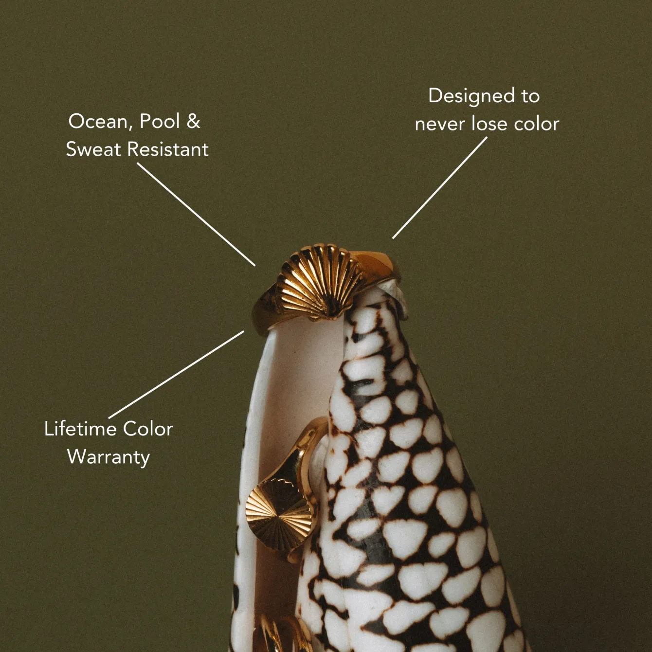 Atolea Jewelry Rings<Seashell Ring