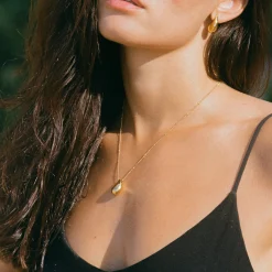 Atolea Jewelry Earrings<Teardrop Hoop Earrings