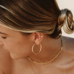 Atolea Jewelry Earrings<Thin Hoop Earrings