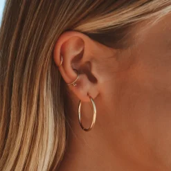 Atolea Jewelry Earrings<Thin Hoop Earrings