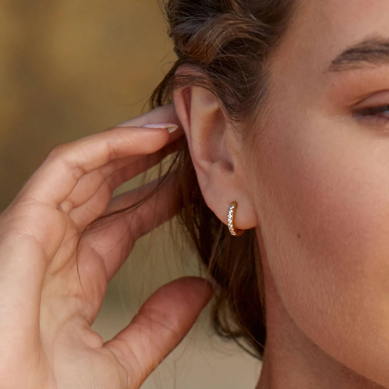 Atolea Jewelry Earrings<Tiny Gold Hoop Earrings