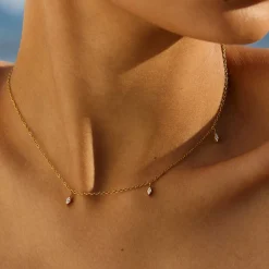 Atolea Jewelry Necklaces<Triple Diamonds Choker