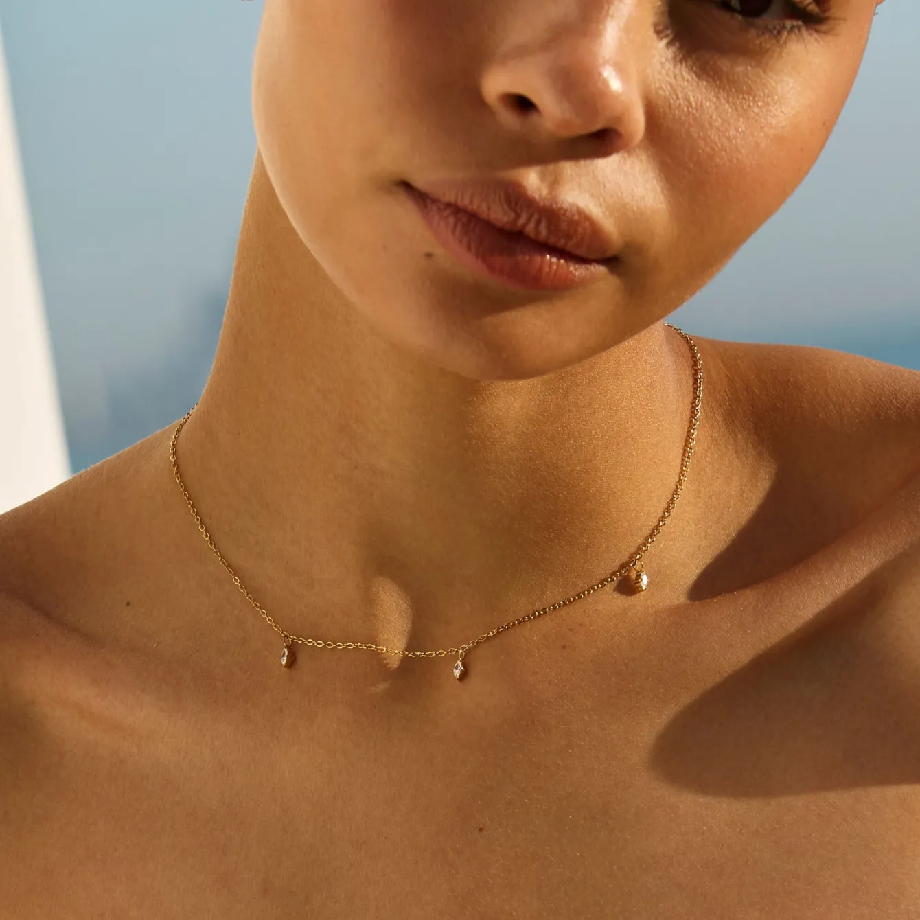 Atolea Jewelry Necklaces<Triple Diamonds Choker