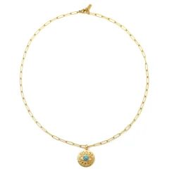 Atolea Jewelry Necklaces<Turquoise Evil Eye Necklace