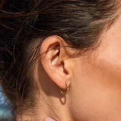 Atolea Jewelry Earrings<Twisted Hoops Earrings
