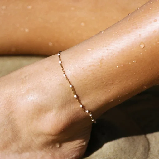 Atolea Jewelry Anklets|Pearls<White Beaded Anklet